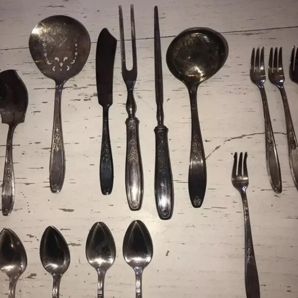 Vintage Rogers Bros 1847 Silverware Set of 60 Pieces AMBASSADOR Silverplate